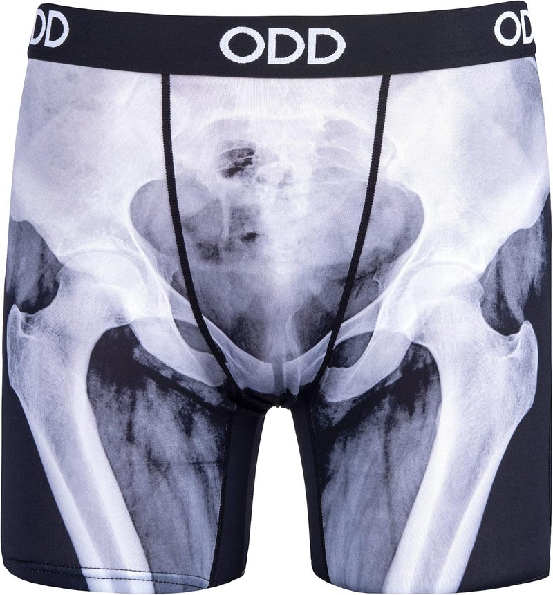 Odd Sox , X Ray, Men's Boxer Briefs, Funny Skeletal Bone Print Underwear - Image 1